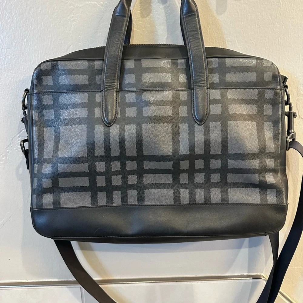 Coach Checkered Laptop Bag